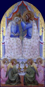 欧洲12-19世纪油画五_GADDI, Agnolo - The Coronation of the Virgin